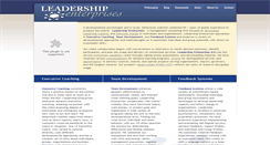 Desktop Screenshot of leadershipenterprises.com